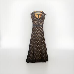 miusol dress S All over Black Lace Formal Maxi Goth